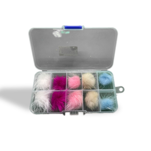 Pompom de decoração de arte de unhas