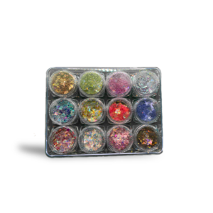 Kit 12  Decoração Madre Pérola Fan Nails